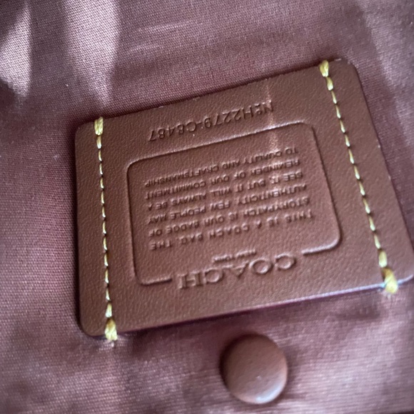 Coach Brown and Tan Shoulder Bag with Signature Monogram - Picture 7 of 9